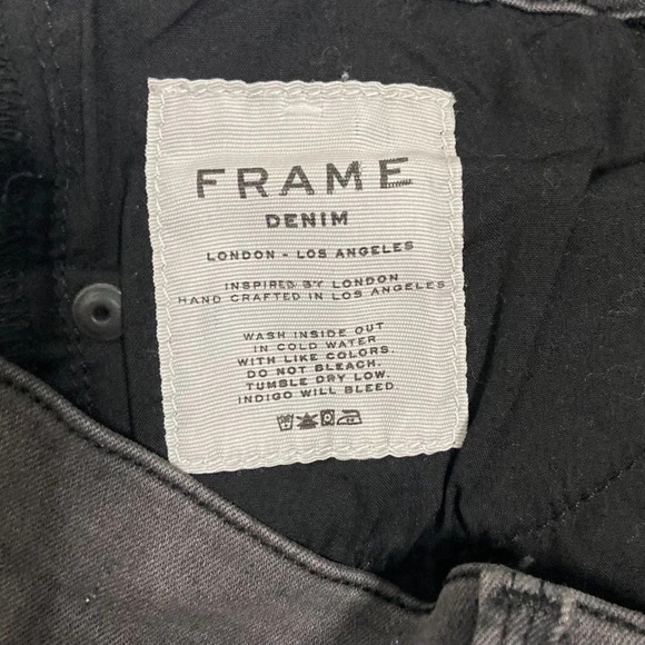 FRAME Le Skinny De Jeanne Greys Inn Rip Jeans- size 29 - Picture 8 of 11